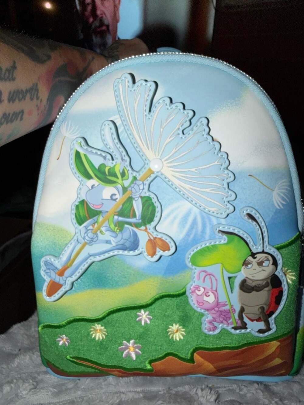 Loungefly Disney Pixar A Bug's Life Flik Flying Mini Backpack